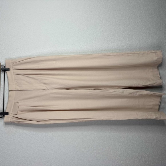 Equipment Femme Pants Womens Size‎ 12 Pink Pleated Wide-Leg Career